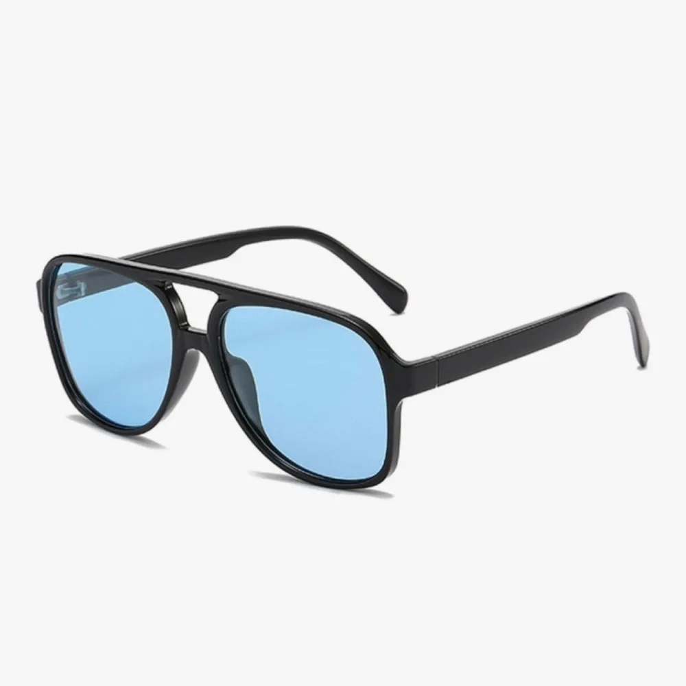 Retro Oversized Aviators Double Bridge Sunglasses UV400 Rave Festival